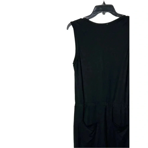 1695. HEARTLOOM SLEEVELESS JUMPSUIT BLACK IN COLOR SIZE XSMALL V NECKLINE - Picture 9 of 10